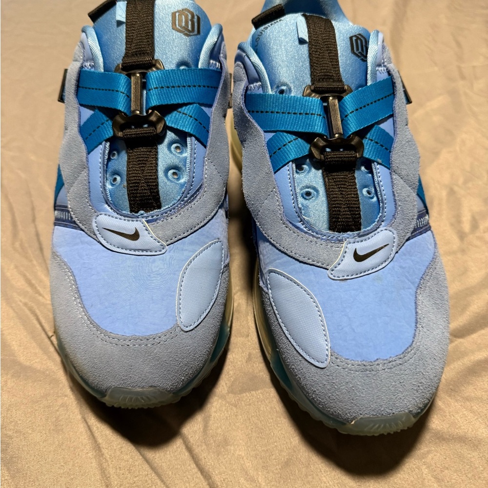 Nike “OBJ” air max Men's Sneakers in sky Blue and Black